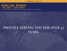 Tablet Screenshot of gowlandboriss.ca